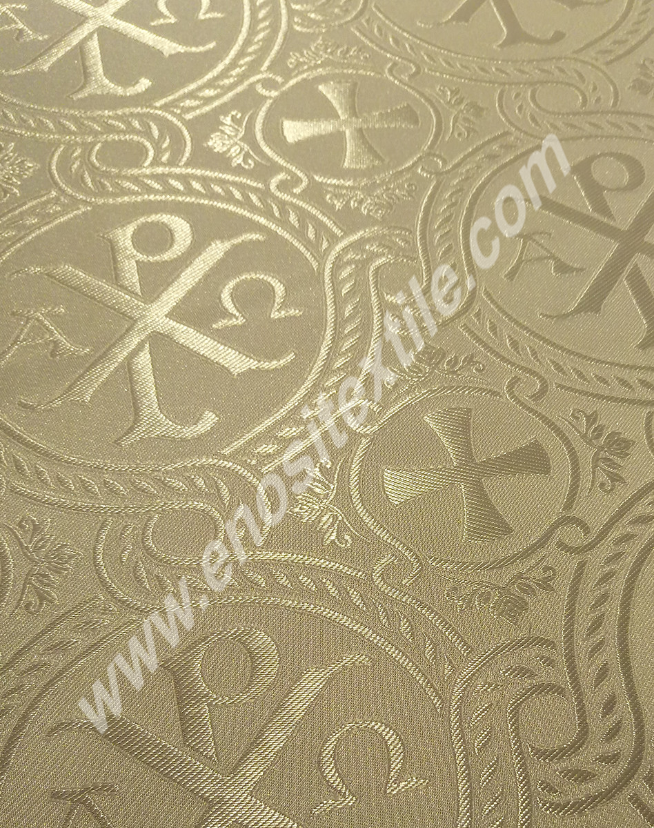 KL-023 White-Silver Brocade Fabrics